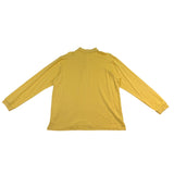 Tommy Bahama Mens Yellow Silk & Cotton Long Sleeve Polo Shirt Comfortable Sz XL