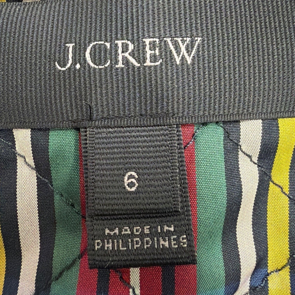 J.Crew Womens Multicolor Quilted Plaid Jacket Stylish & Lightweight Size 6