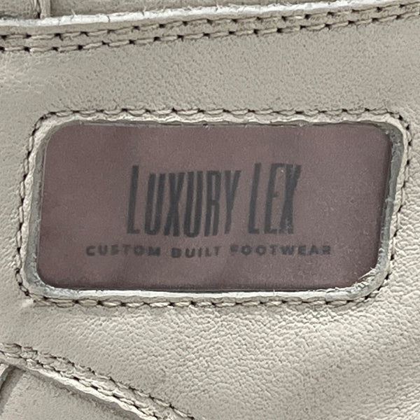 Luxury Lex Men's Beige Retro High-Top Sneakers Sz 12.5 - NWB