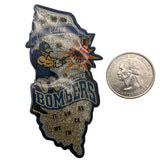 Bombers 2012 Clark Baseball Trading Pin Glitter Finish 2 Pieces