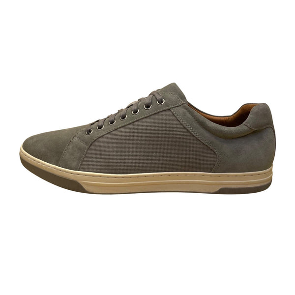 Johnston & Murphy Men’s Gray Suede Sheepskin Lining Low-Top Sneakers Size 13M