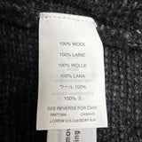 J. Crew Mens Dark Gray Wool Shawl Collar Sweater Warm Stylish Lightweight Sz XL
