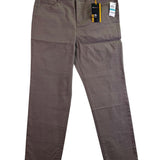Style & Co Women Brown Slim Leg Pants High Rise Tummy Control 16P