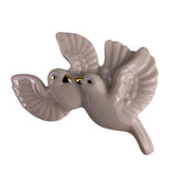 Lenox Womens White Porcelain Gold Tone Dove Brooch Pin
