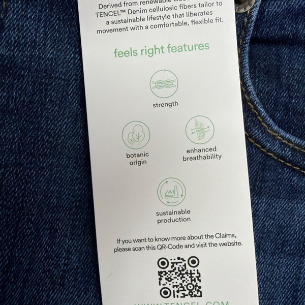 L.L. Bean Womens Blue Cotton Blend Straight Leg Jeans Favorite Fit Size 14 R