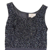 Vie By Victoria Royal Womens Gray Sequin Top & Blazer Formal Dress Set Sz 8