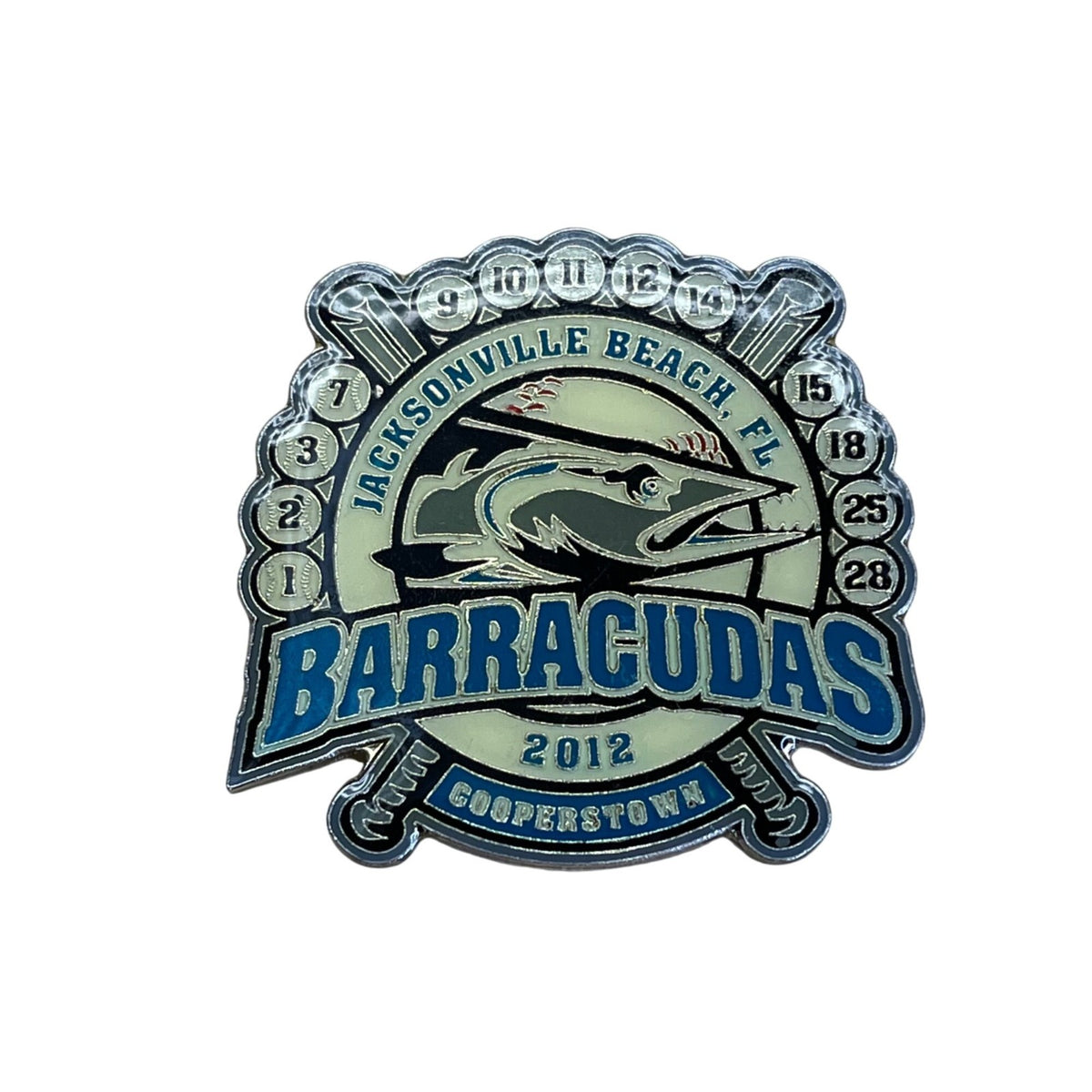 Jacksonville Beach FL Barracudas 2012 Cooperstown Baseball Team