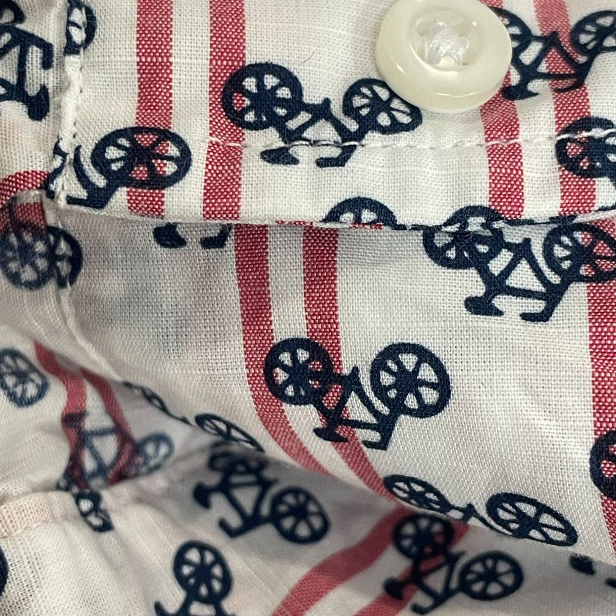 Grayson Women's Bycicle Print Longsleeve Dress Shirt Sz 2 New