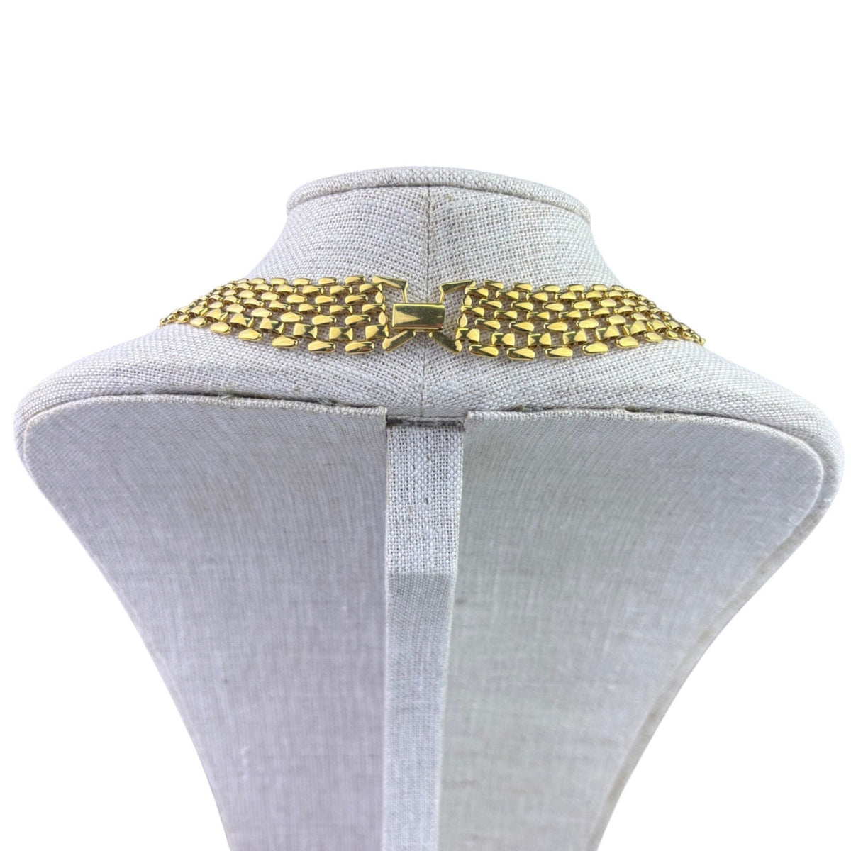 Vintage Napier Womens Gold Tone Metal Vintage Statement Necklace Classic Chain
