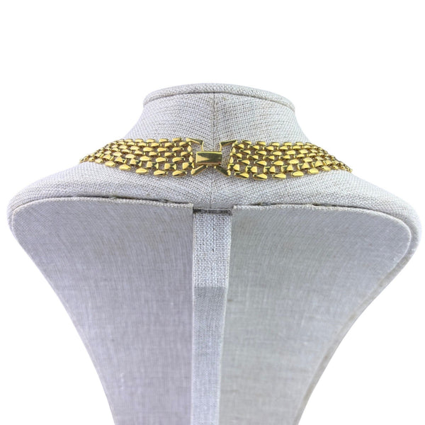 Vintage Napier Womens Gold Tone Metal Vintage Statement Necklace Classic Chain