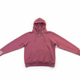 Adidas Mens Burgundy Pullover Hoodie Classic Design With Front Pocket Size S