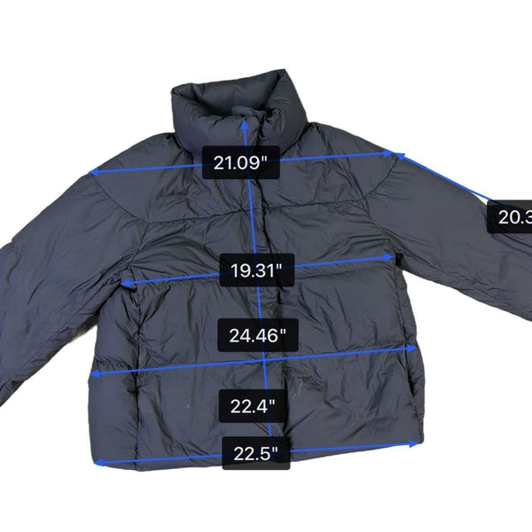 Uniqlo Mens Navy Down Puffer Jacket Lightweight Durable Water Repellent Size S