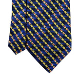 Bettini Mens Multicolor Silk Tie Patterned Made In Italy