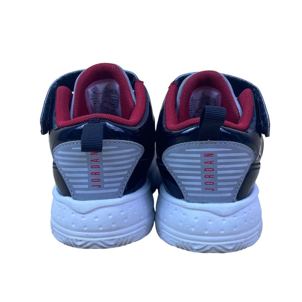 Jordan Kids Black & Red Patent Hook & Loop Closure Lightweight Sneaker Size 8C
