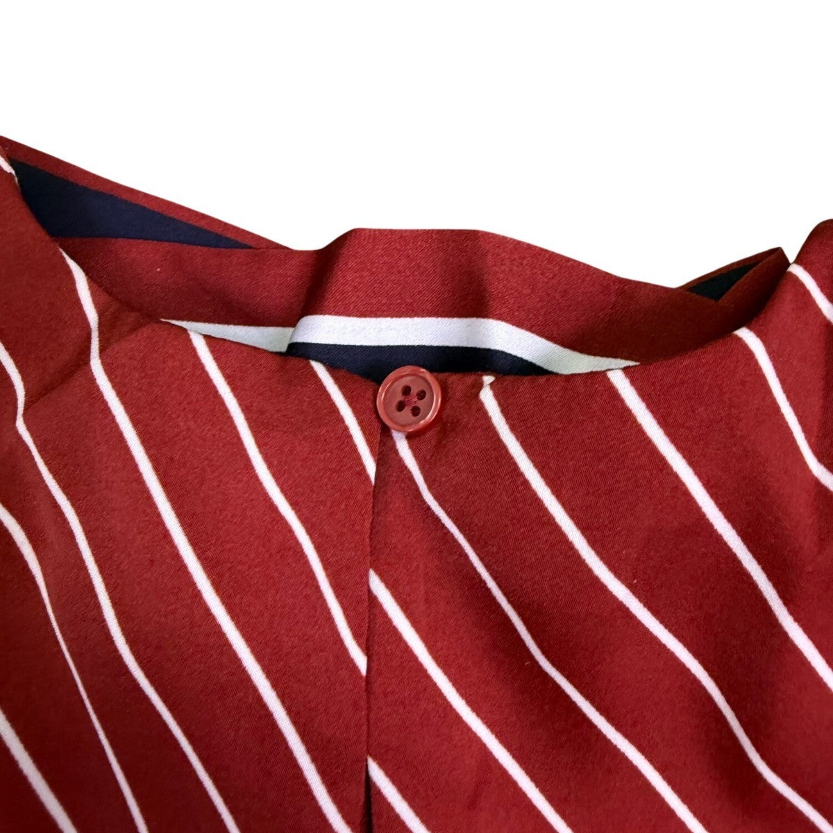 Who what wear Red & Navy Girls Striped Asymmetrical Bow-Tie Dress Sz M