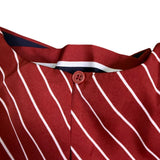 Who what wear Red & Navy Girls Striped Asymmetrical Bow-Tie Dress Sz M