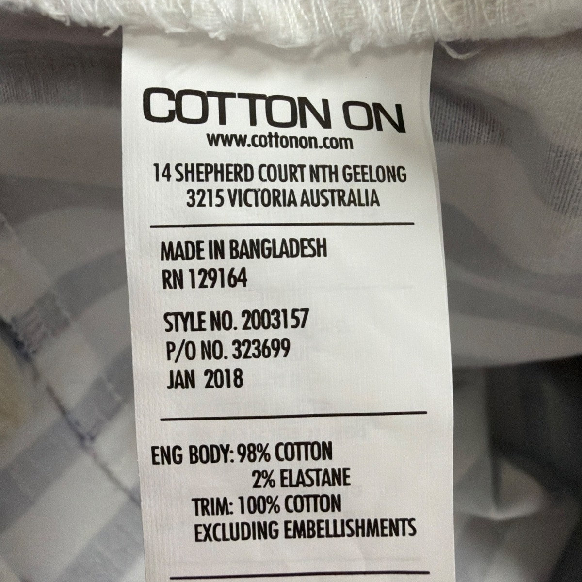 Cotton On Womens Blue & White Striped Cotton Blend High-Rise Casual Shorts Sz 10