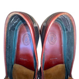 H.S Trask Mens Black & Brown Leather Slip-On Tassel Classic Loafers Size 12N