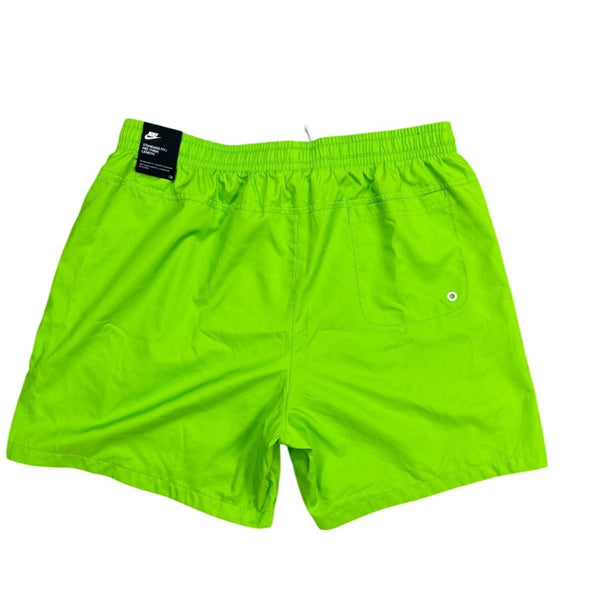 Nike Mens Neon Green Swim Shorts With Mesh Lining Mid-Thigh Length Sz XL