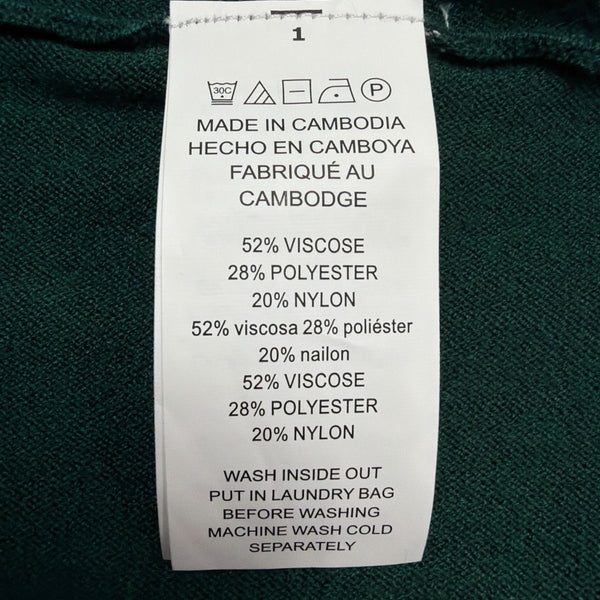 Michael Kors Womens Green Knit Sweater Lightweight Long Sleeve Sz M