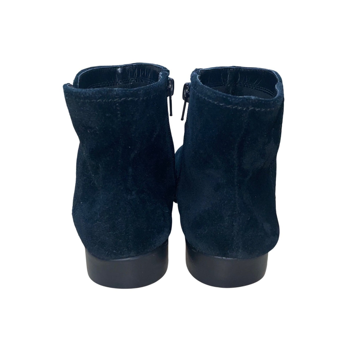 Aerosoles Women’s Black Suede Side Zipper Double Trouble Ankle Boots Size 7.5M