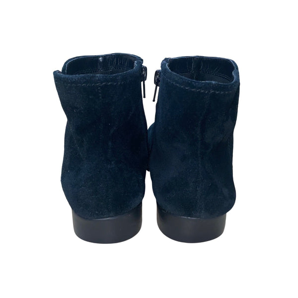 Aerosoles Women’s Black Suede Side Zipper Double Trouble Ankle Boots Size 7.5M