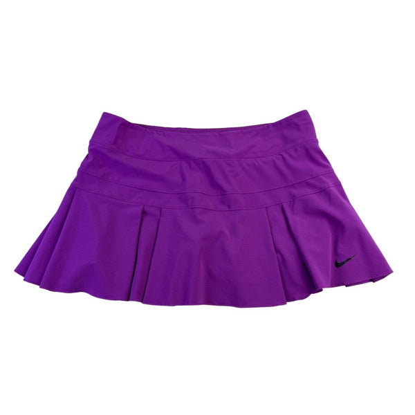 Nike Womens Purple Pleated Skort  Dri-Fit Athletic Wear Size L