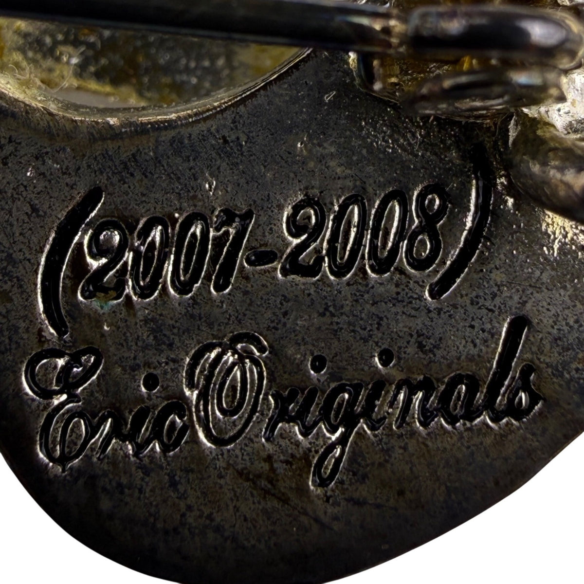 Eric Originals Womens Silver Tone Metal Artistic Brooch Pin Abstract Design