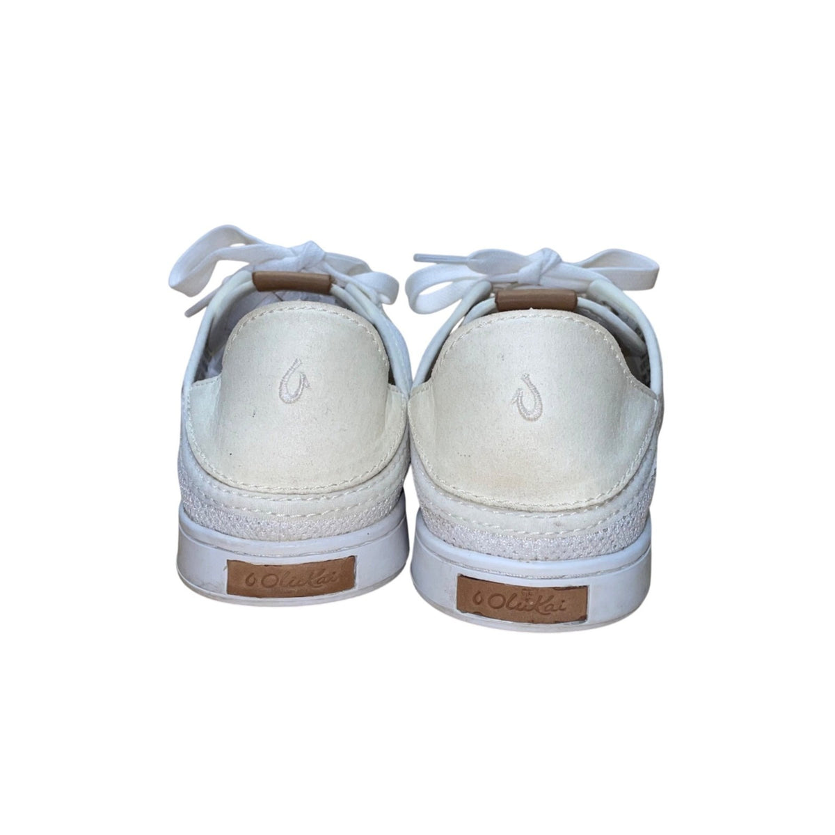 Olukai Women’s White Pehuea Li Mesh Comfort Sneakers Size 7.5