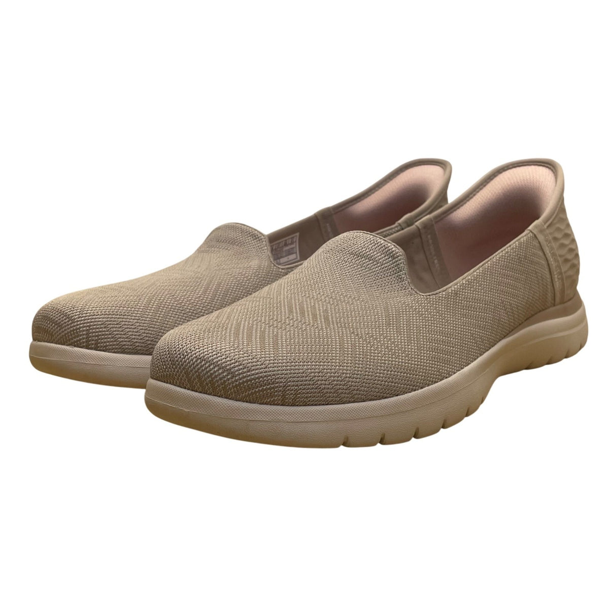 Skechers Women’s Taupe Slip-Ins Air-Cooled Memory Foam Flat Sneakers Size 11