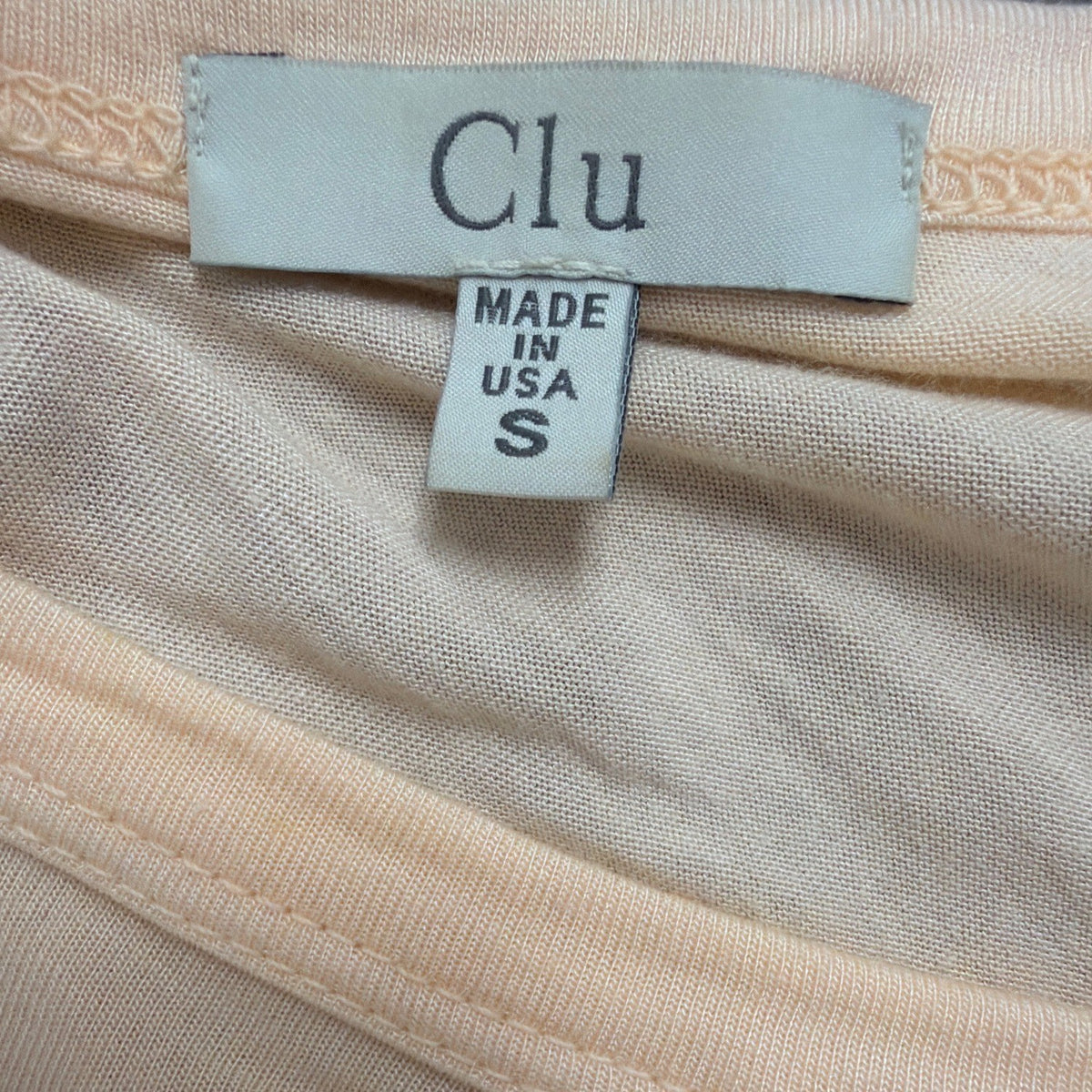 Clu Womens Beige/Orange Modal Draped Ombre Dress Sleeveless Size S