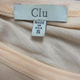 Clu Womens Beige/Orange Modal Draped Ombre Dress Sleeveless Size S