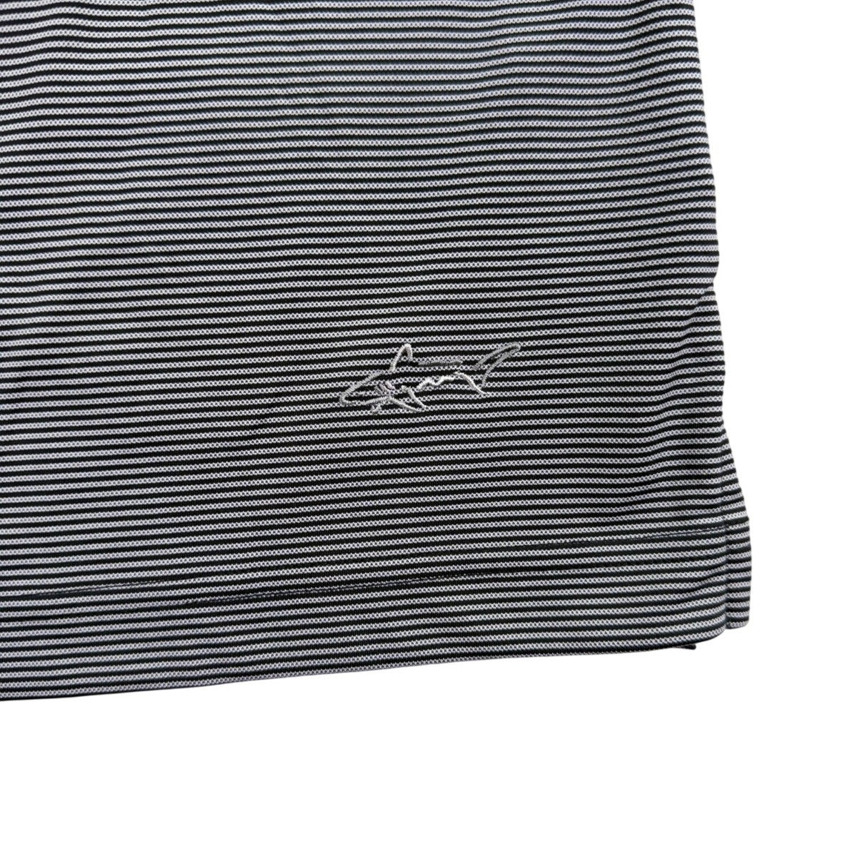 Greg Norman Play Dry Mens Gray Polyester Striped Polo Shirt  Size XL