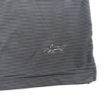 Greg Norman Play Dry Mens Gray Polyester Striped Polo Shirt  Size XL