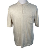 John Ashford Men's Beige Polo Shirt Sz M