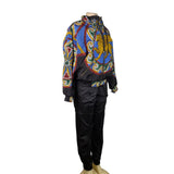 Vintage Gallery Sport Unisex Black Mosaic Print Tracksuit Set XS