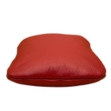Budd Leather Women’s Red Leather Gold-Tone Clasp Closure Eyeglasses Purse