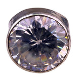Basina Mens Silver 925 Ring With Cubic Zirconia Statement Design