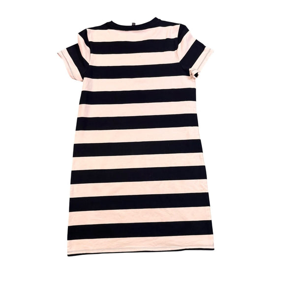 Banana Republic Womens Black & White Striped T-Shirt Dress Casual Style Size S