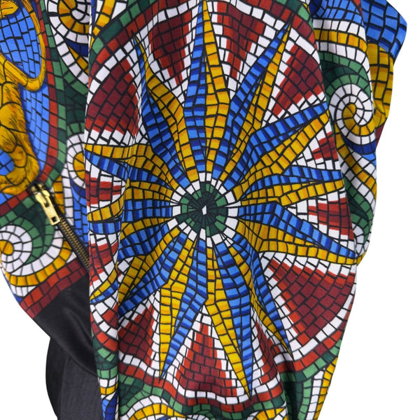 Vintage Gallery Sport Unisex Black Mosaic Print Tracksuit Set XS
