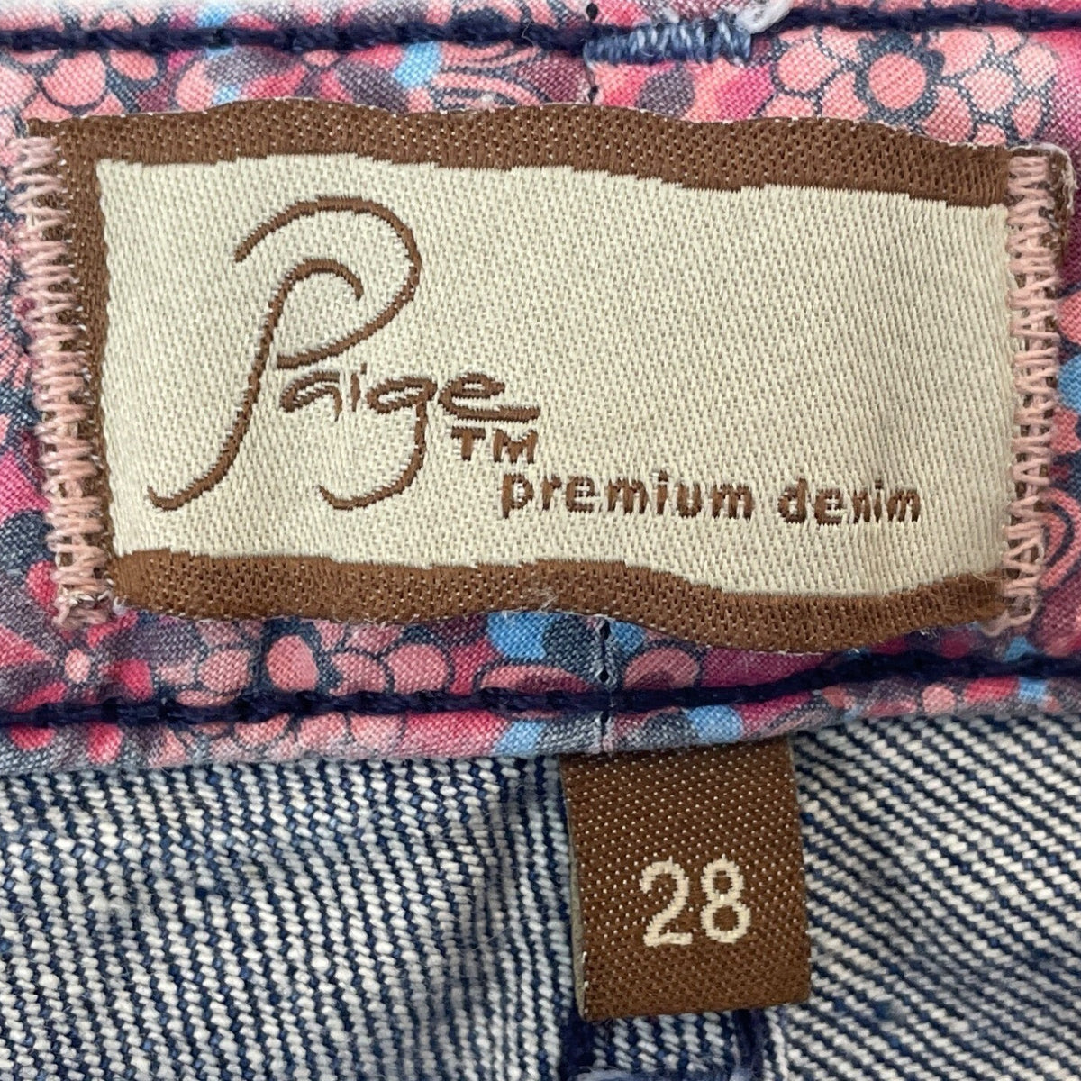 Paige Premium Denim Womens Blue Distressed Skinny Jeans Size 28 - New