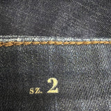 White House Black Market Womens Dark Blue Denim Skinny Flare Jeans Size 2