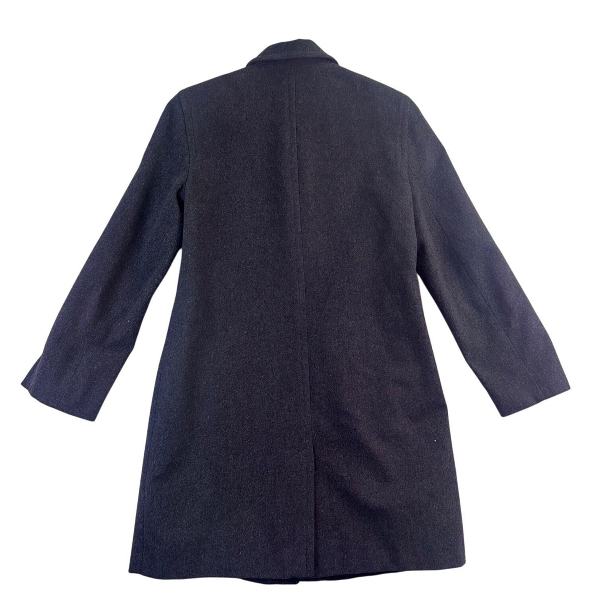 Express Womens Gray Zip-Up Coat Fully Lined Slim Fit Classic Size 9/10