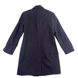 Express Womens Gray Zip-Up Coat Fully Lined Slim Fit Classic Size 9/10
