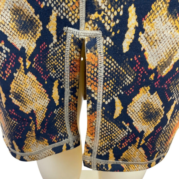 Women With Control Snake Print Pencil Skirt Stretch Waist Size S