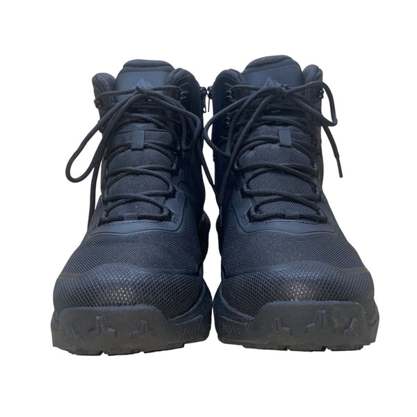 Nortiv 8 Men’s Black Lace-Up & Side Zipper Military Tactical Hiking Boots Sz 11