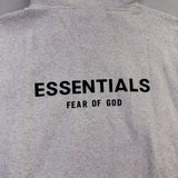 Fear Of God Essentials Mens Light Gray Cotton Pullover Hoodie Streetwear Sz XL