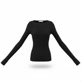Abercrombie & Fitch Womens Black Ribbed Long Sleeve Top Fitted Stretch Sz XXS
