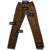 Levis Womens Brown Cotton-Blend Skinny Jeans Denim Stretch Slim Fit W28 L30
