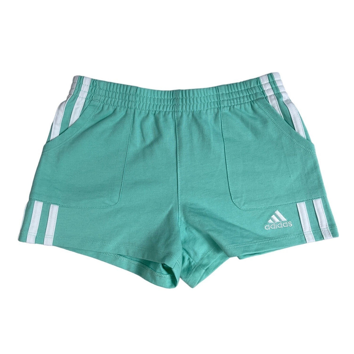 Adidas Youth Girl's Teal Shorts Sz 6x - NWT
